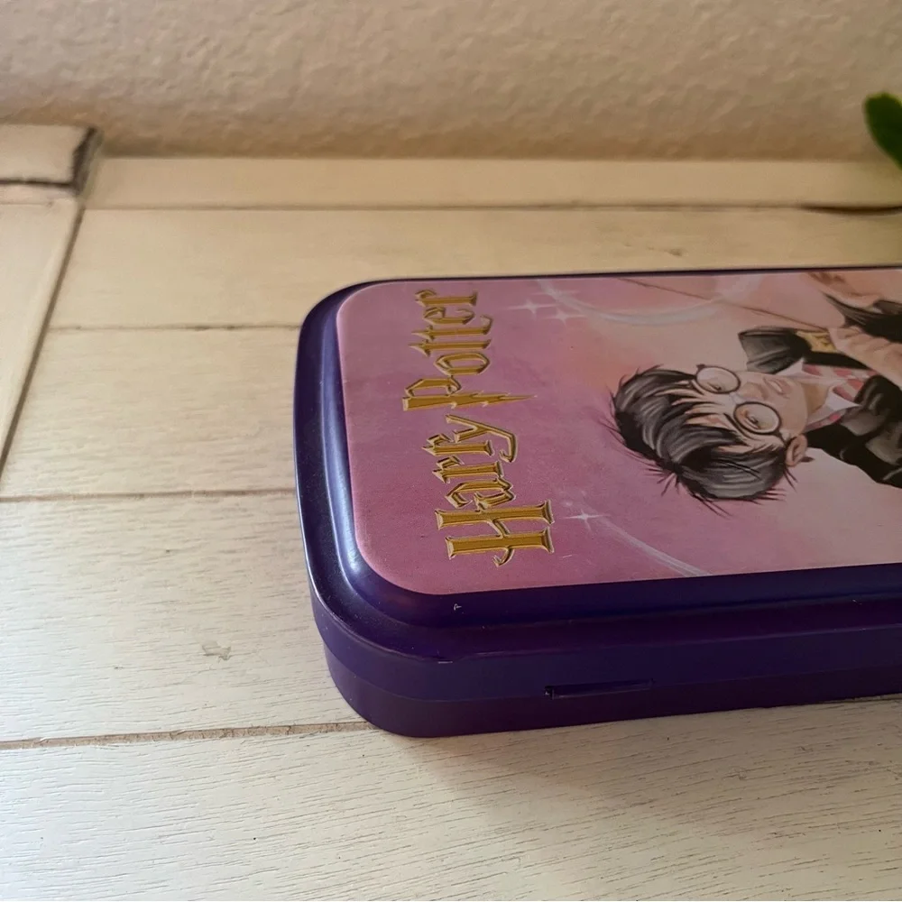 Vintage y2k 2000 Harry Potter Pencil Tin Case Trinket Box